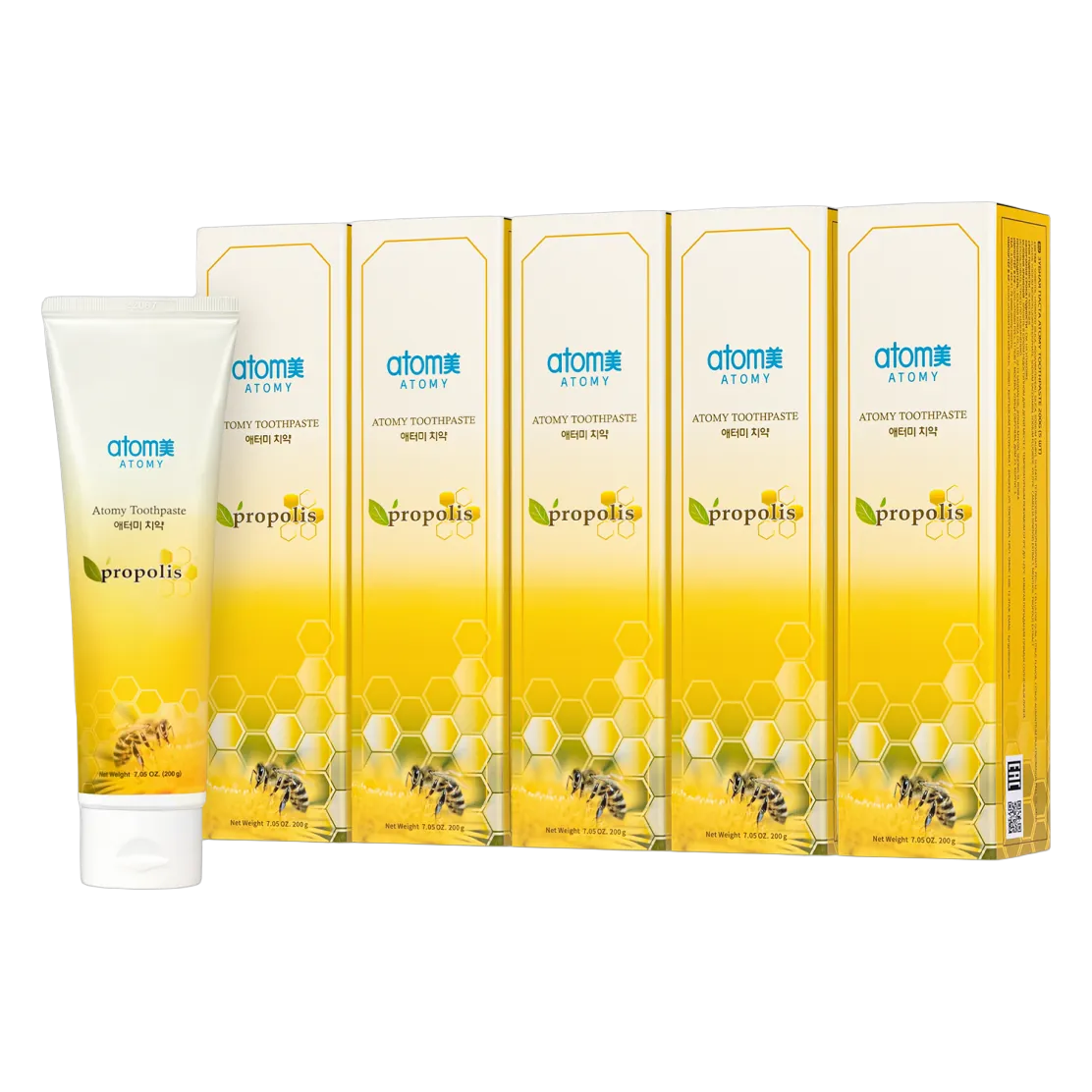 Toothpaste with propolis, a set of five 200 g tubes, photo 13