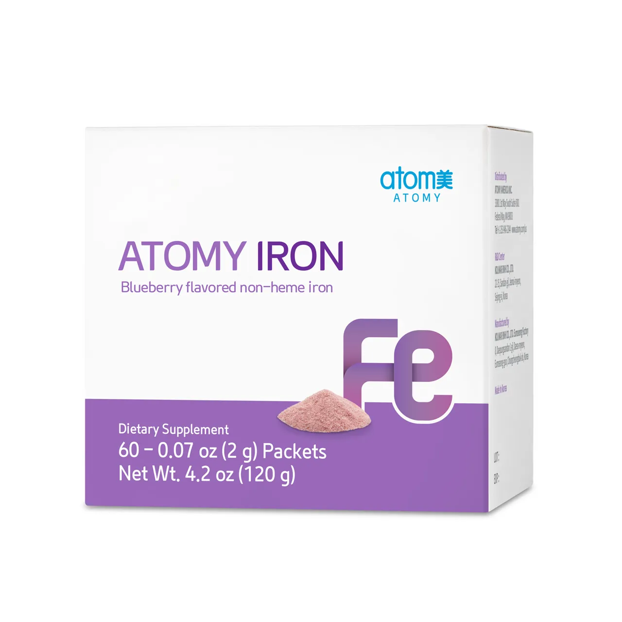 Iron, blueberry flavored non-heme iron in packets, photo 21