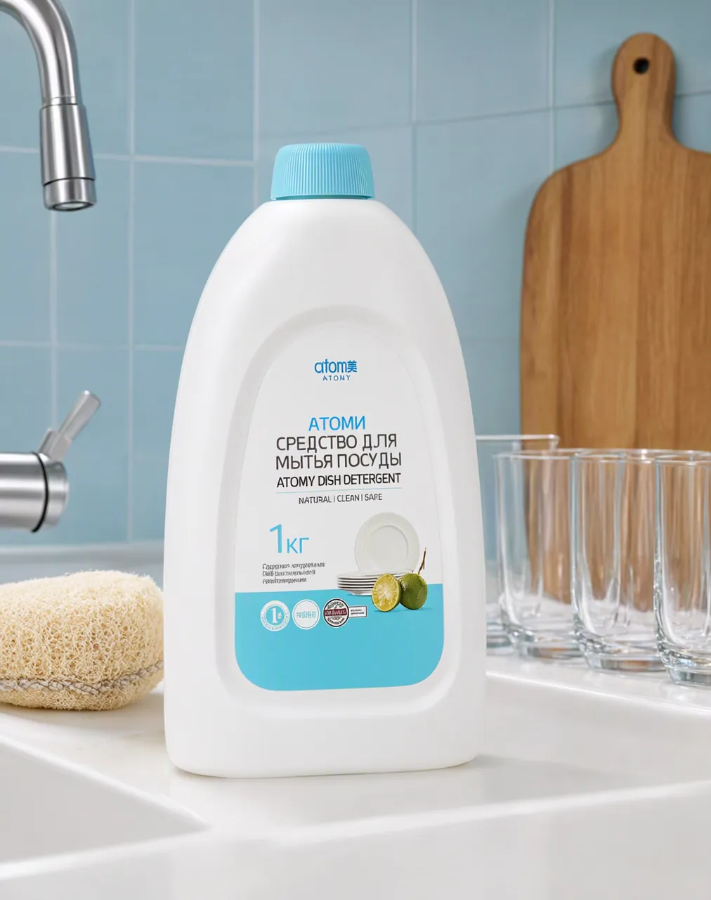 Detergente Lavatrastes Atomy con tensioactivos naturales, foto 7