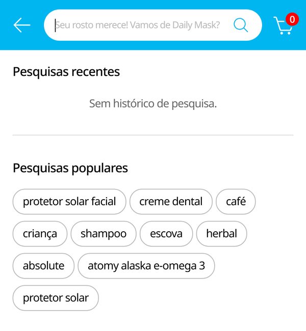 Ache o produto e faça o pedido