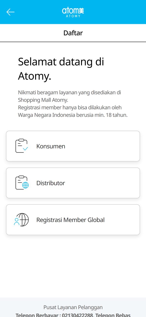 Pilih “Konsumen”