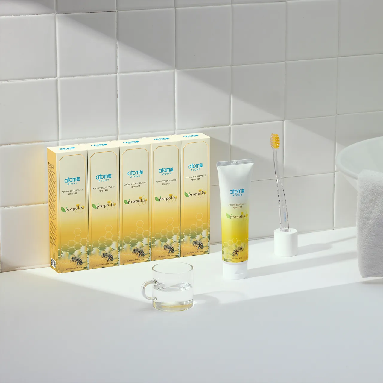 อะโทมี่ ทูธเพสต์ผสมโพรพอลิส ห้าหลอด หลอดละ 200 กรัม รูปที่ 18